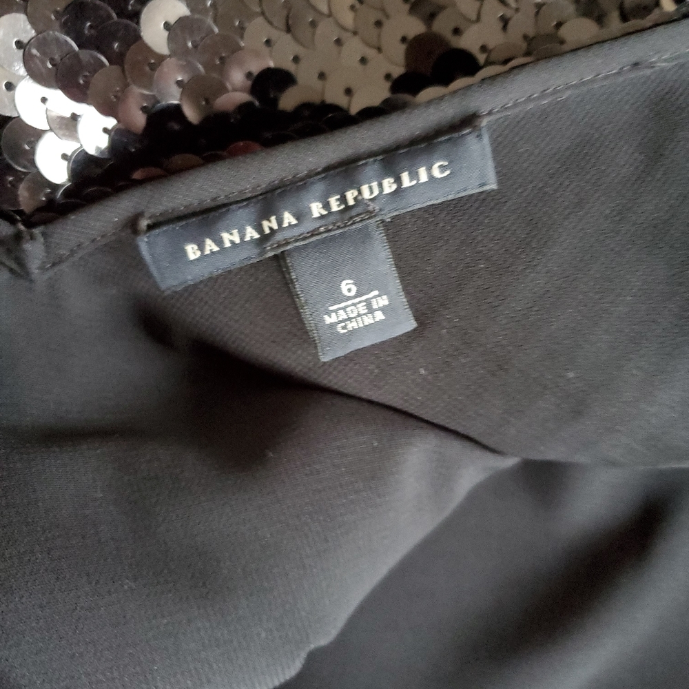 Banana Republic Sequin Cocktail Slip Dress Dark Mocha Size 6 - Picture 6 of 6